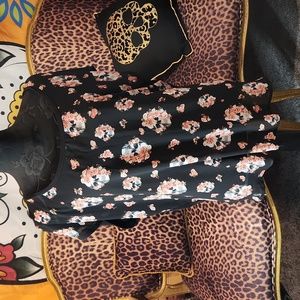 Torrid Abbey  Floral Skull Georgette Blouse